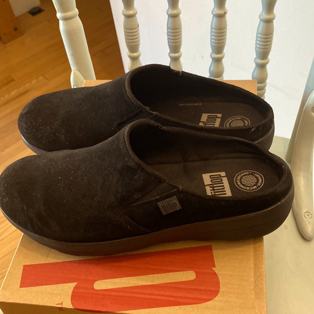 Black suede brand new tags